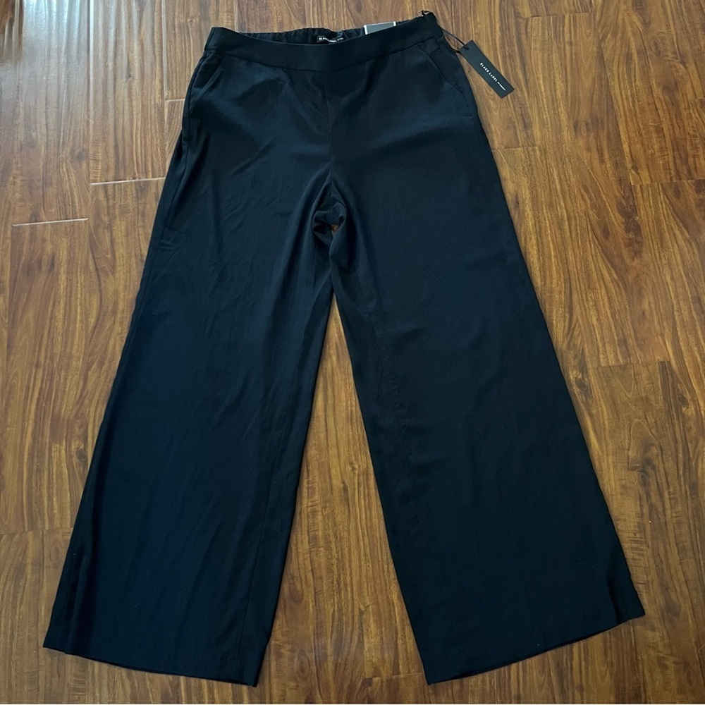 NWT Black Label by Chico’s Black Wide Leg Pant size 2 (12)